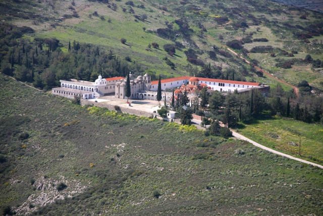 Argos - The modern Monastery of Marina below the castle